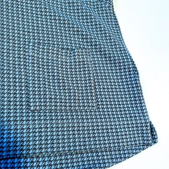 J Jill Houndstooth Ponte Knit Tunic Top Womens LP Large Petite - Picture 9 of 14